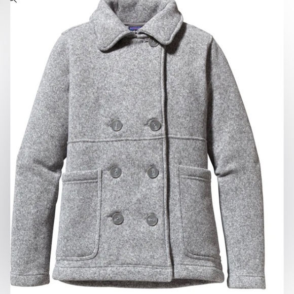Patagonia Jackets & Blazers - patagonia Better Sweater, Peacoat gray fleece jacket blazer size‎ S Grey